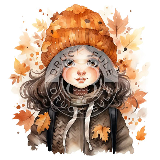 Bügelbild Girl Herbst 396-12