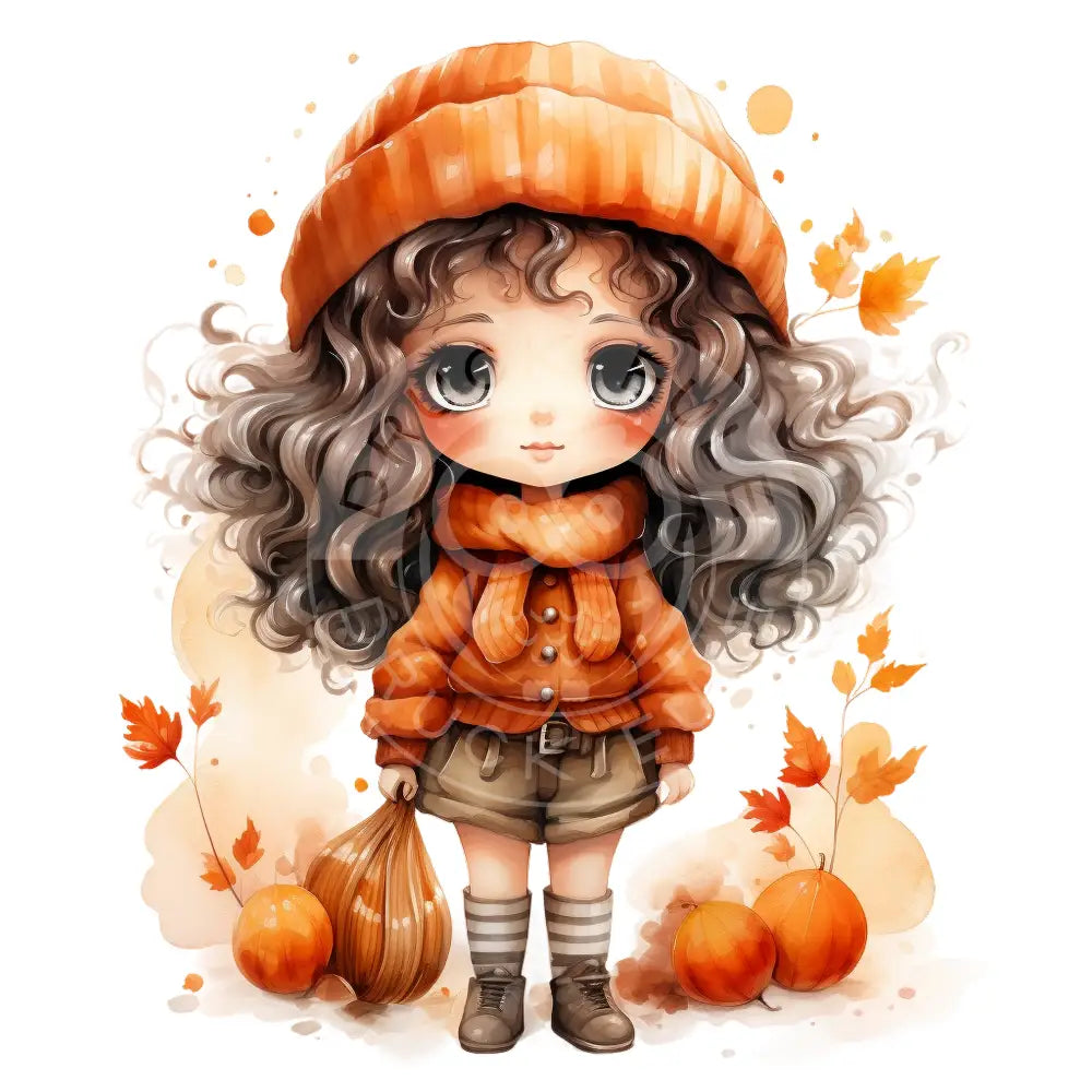 Bügelbild Girl Herbst 396-5