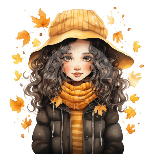 Bügelbild Girl Herbst 396-6