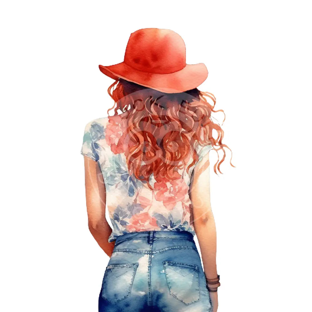 Bügelbild Girl Sommer 291-19A