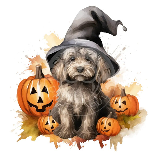 Bügelbild Halloween Hund 452-16
