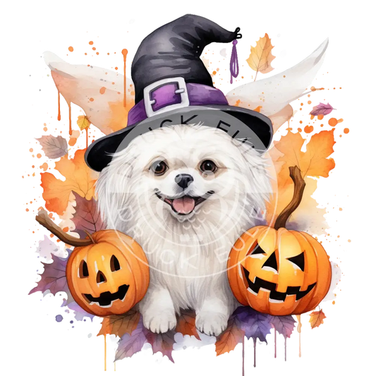 Bügelbild Halloween Hund 452-4