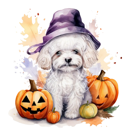 Bügelbild Halloween Hund 452-8