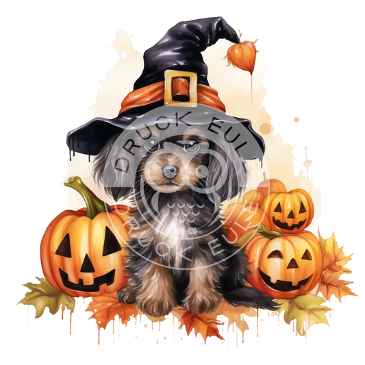 Bügelbild Halloween Hund 452-9