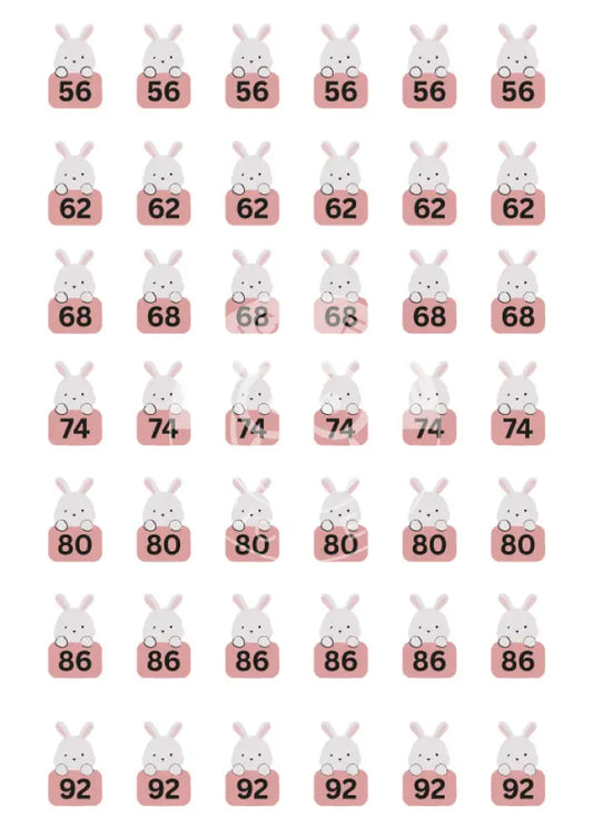 Bügelbild Hase 56-92