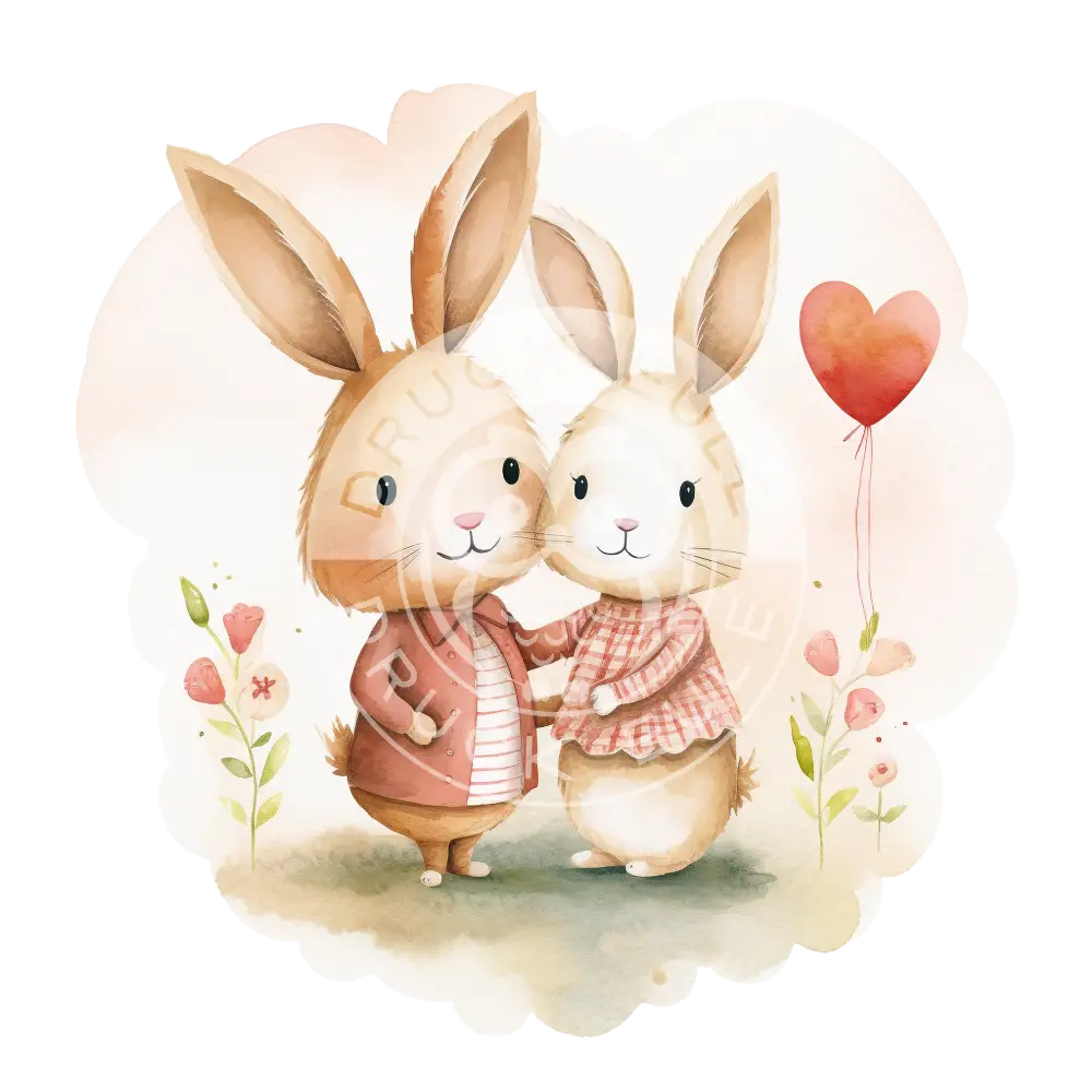 Bügelbild Hase Love 937-1