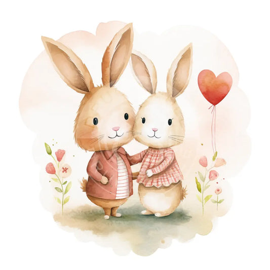 Bügelbild Hase Love 937-1