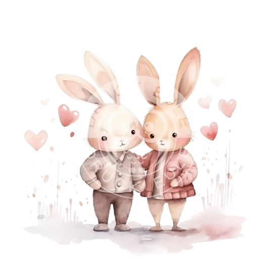 Bügelbild Hase Love 937-5