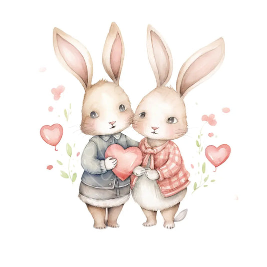 Bügelbild Hase Love 937-6