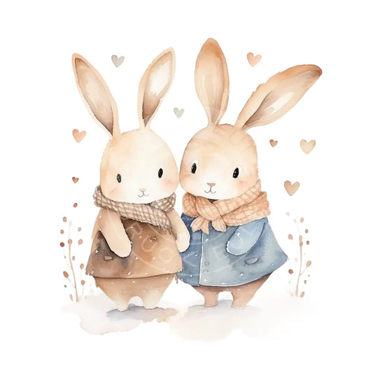 Bügelbild Hase Love 937-8
