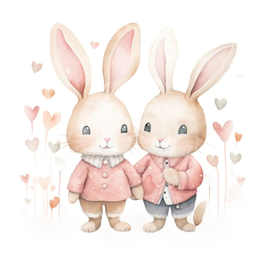 Bügelbild Hase Love 937-9