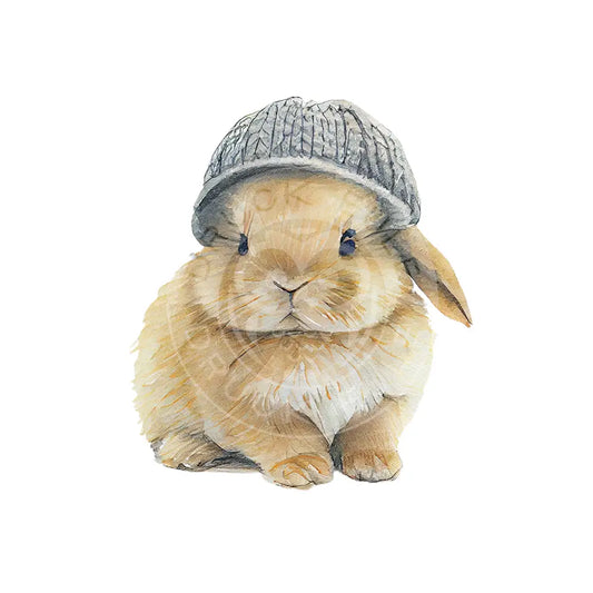 Bügelbild Hase Mit Hut 3-3