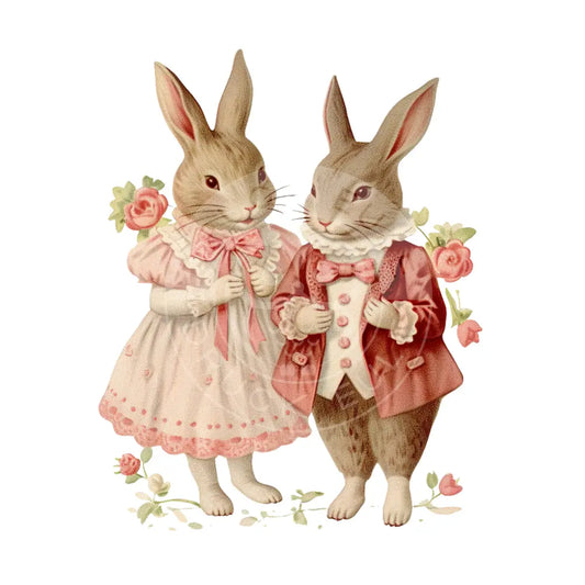 Bügelbild Hase Retro 943-3