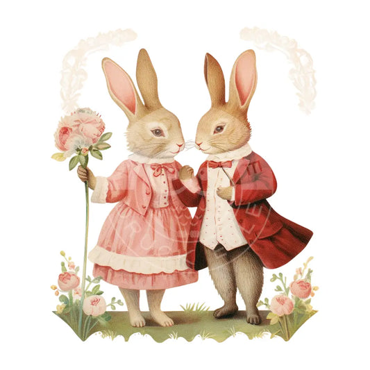 Bügelbild Hase Retro 943-4