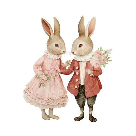 Bügelbild Hase Retro 943-8