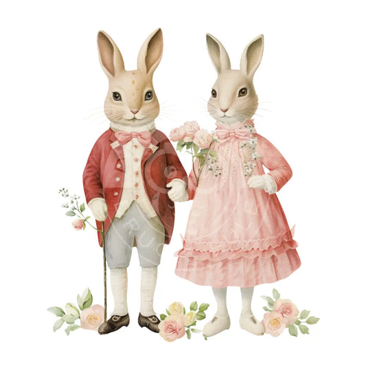 Bügelbild Hase Retro 943-9