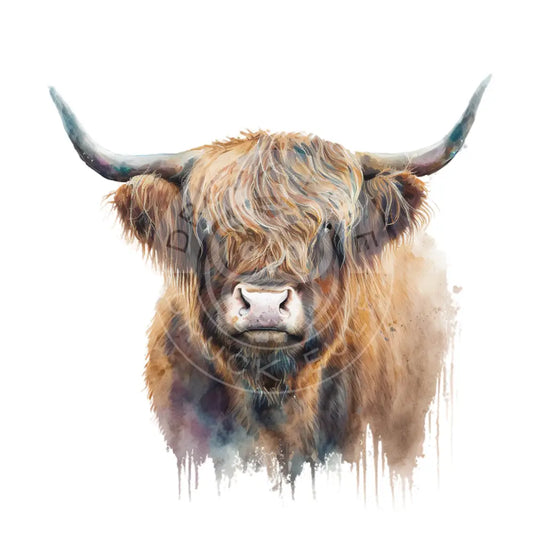 Bügelbild Highland Kuh 1-104
