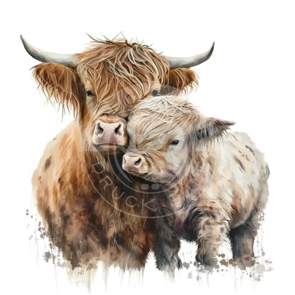 Bügelbild Highland Kuh 1-105
