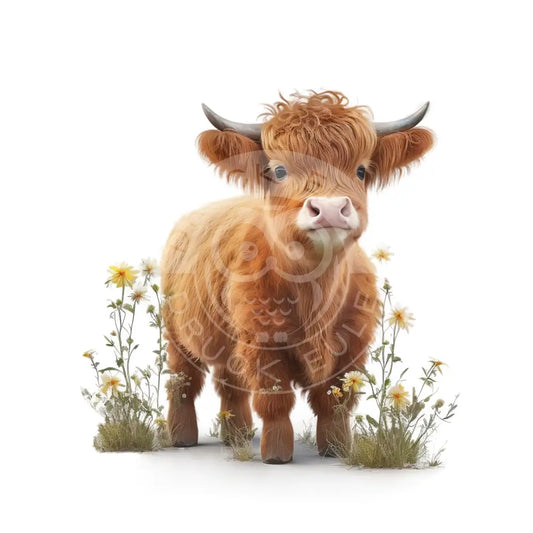 Bügelbild Highland Kuh 1-106