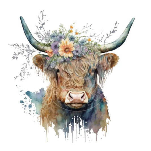 Bügelbild Highland Kuh 1-113