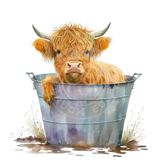 Bügelbild Highland Kuh 1.3-2