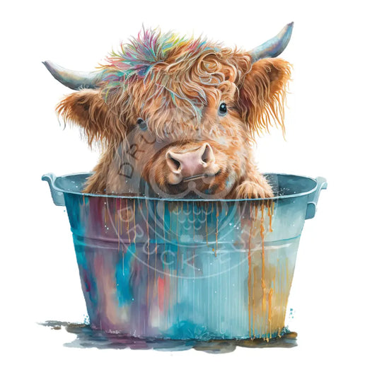 Bügelbild Highland Kuh 1.3-8