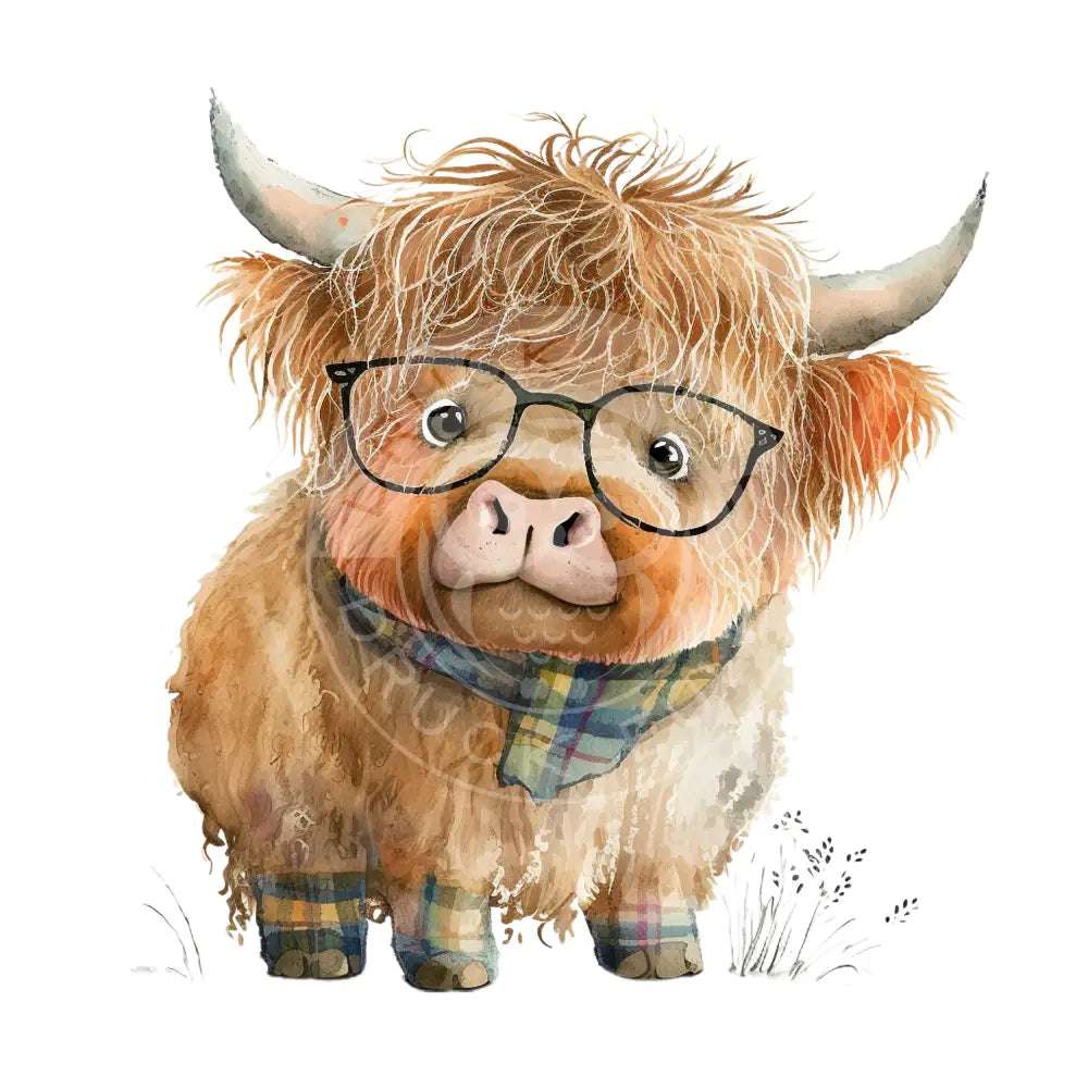 Bügelbild Highland Kuh 1.4.-2