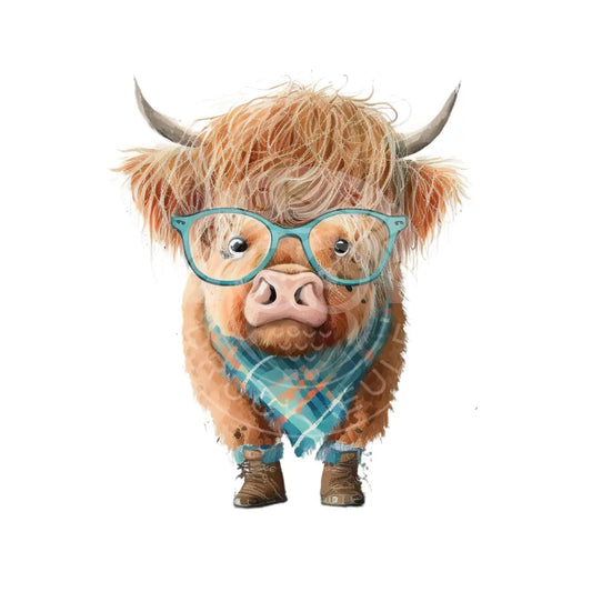 Bügelbild Highland Kuh 1.4.-5