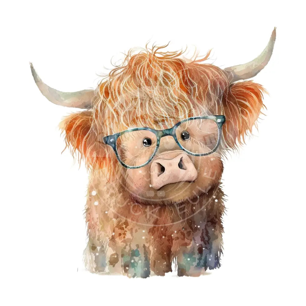 Bügelbild Highland Kuh 1.4.-7