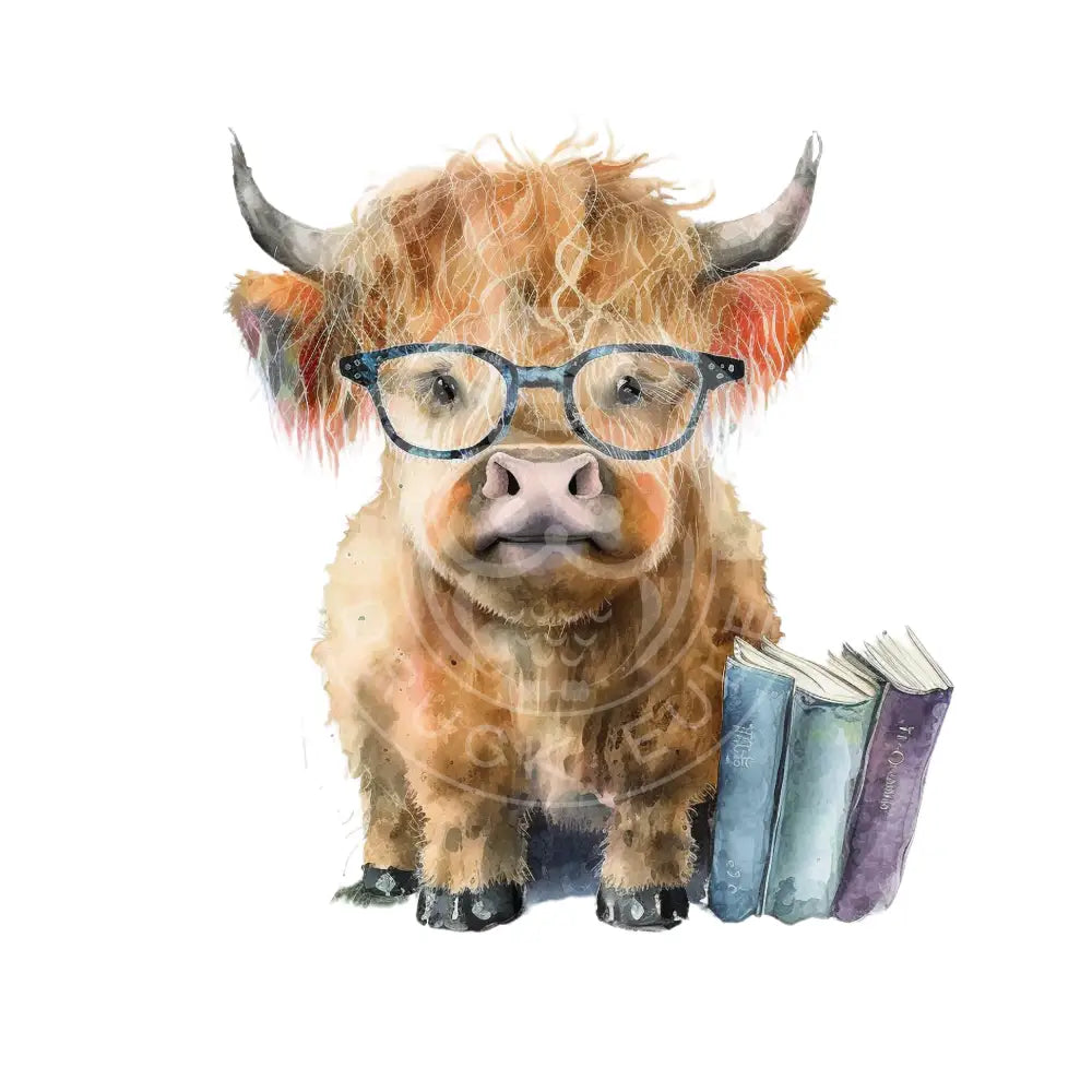 Bügelbild Highland Kuh 1.4.-4