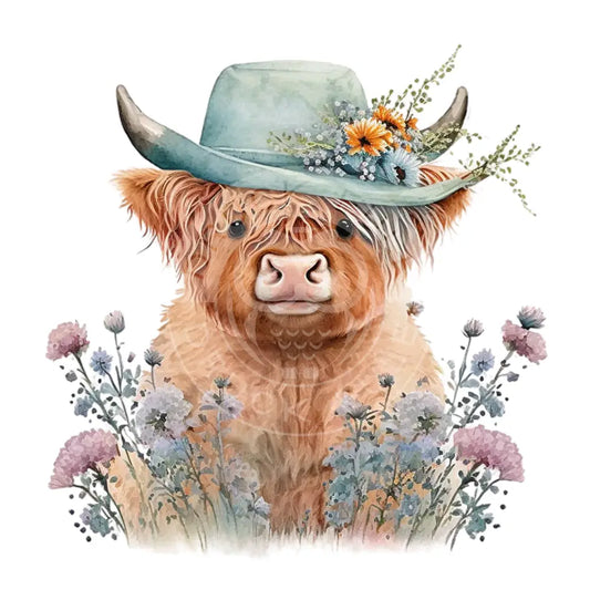 Bügelbild Highland Kuh 1.5-13