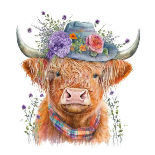 Bügelbild Highland Kuh 1.5-16