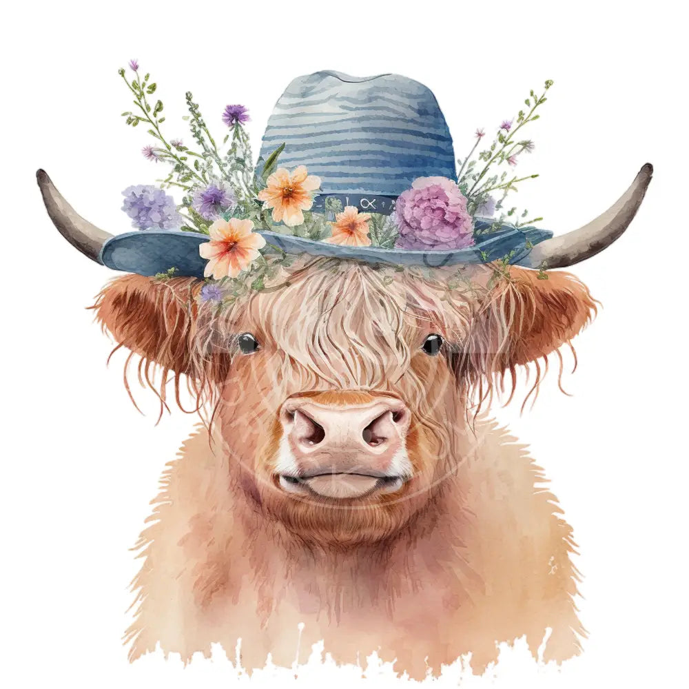 Bügelbild Highland Kuh 1.5-3