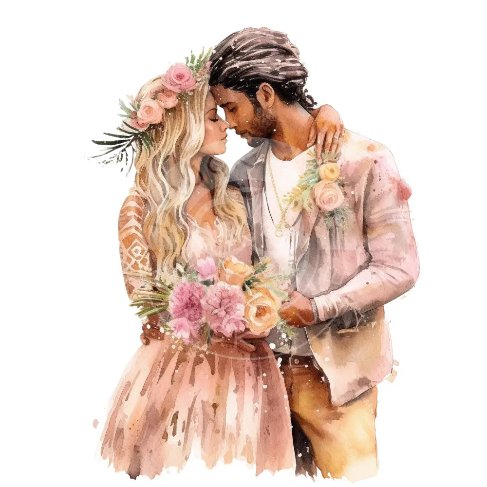Bügelbild Hochzeit Boho 144-3