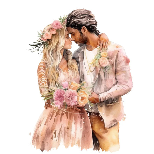 Bügelbild Hochzeit Boho 144-3