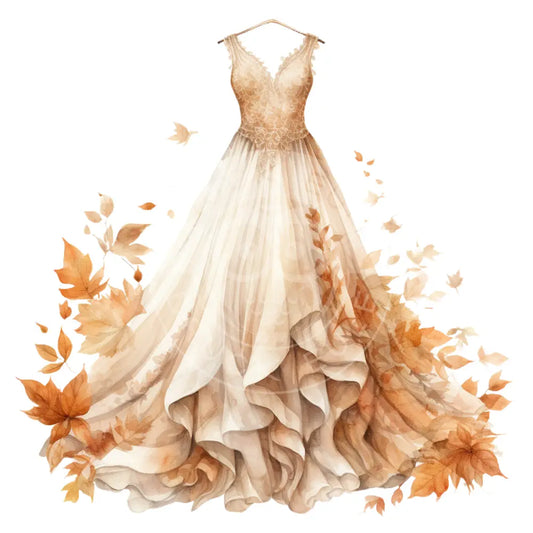 Bügelbild Hochzeit Herbst 367-5