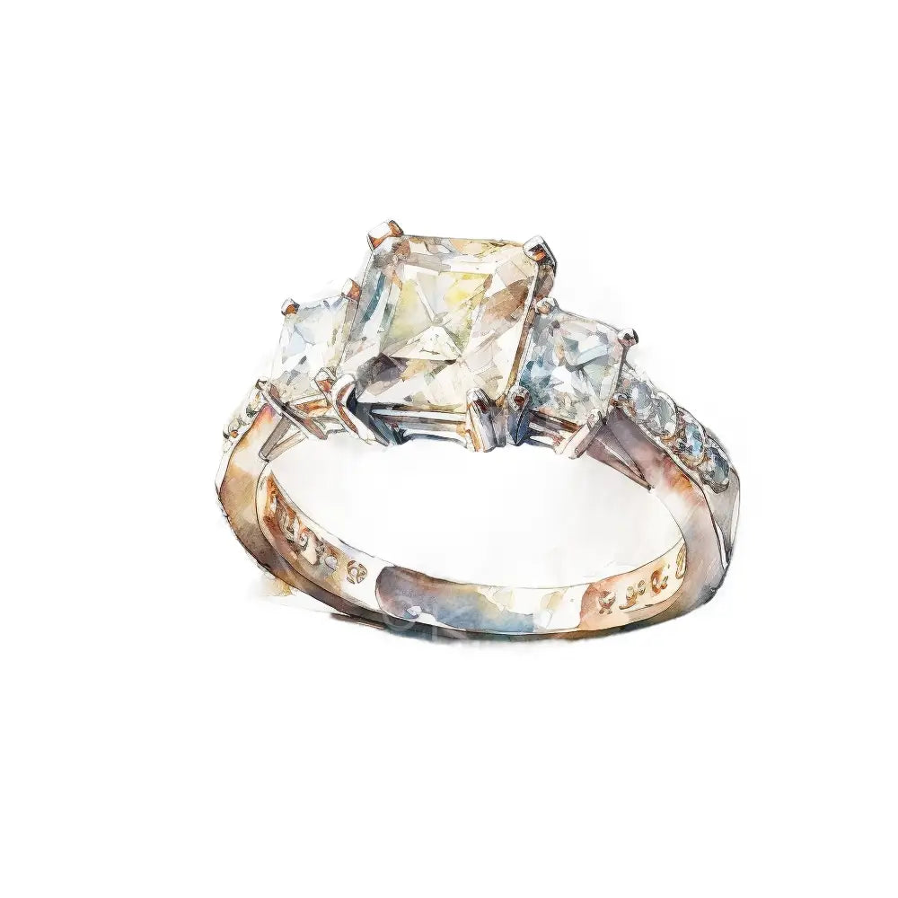 Bügelbild Hochzeitsringe 122-10