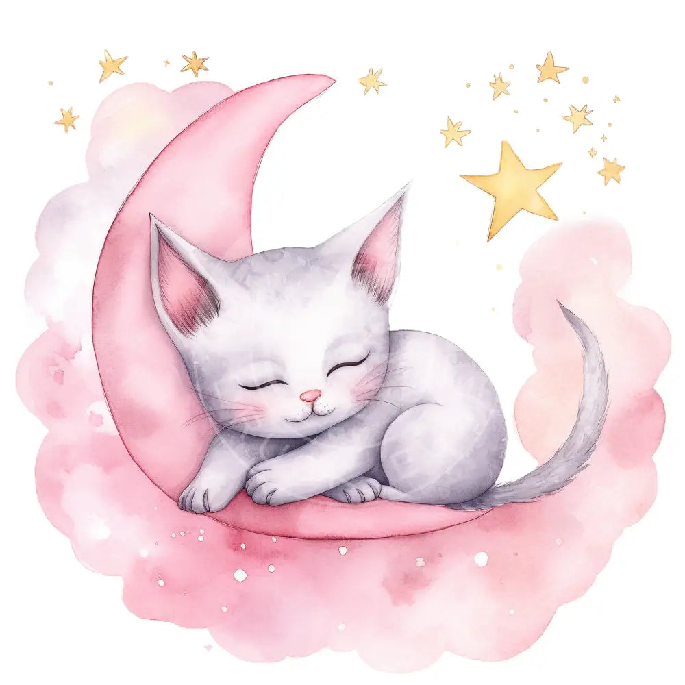 Bügelbild Katze Sleepy 123-4