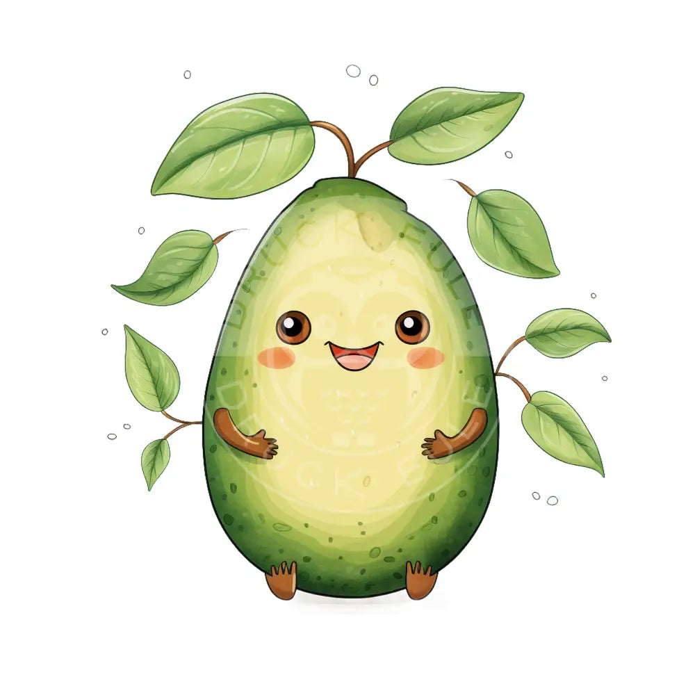 Bügelbild Kawaii Avocado 655-10