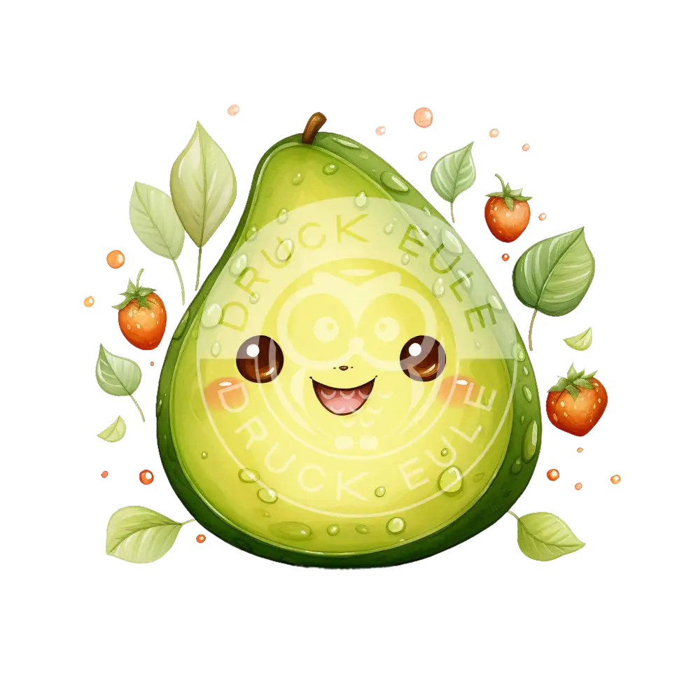 Bügelbild Kawaii Avocado 655-12