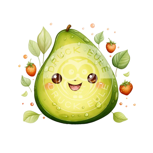 Bügelbild Kawaii Avocado 655-12