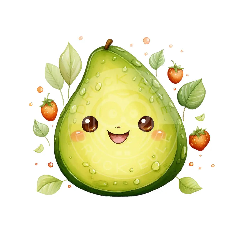 Bügelbild Kawaii Avocado 655-12