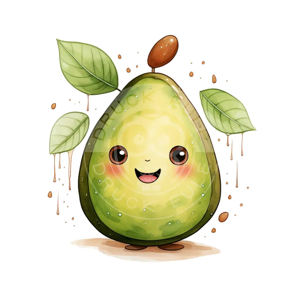 Bügelbild Kawaii Avocado 655-15