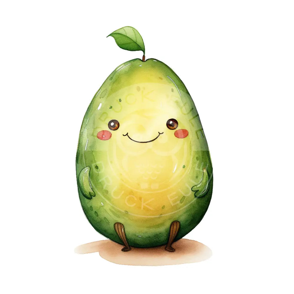 Bügelbild Kawaii Avocado 655-16
