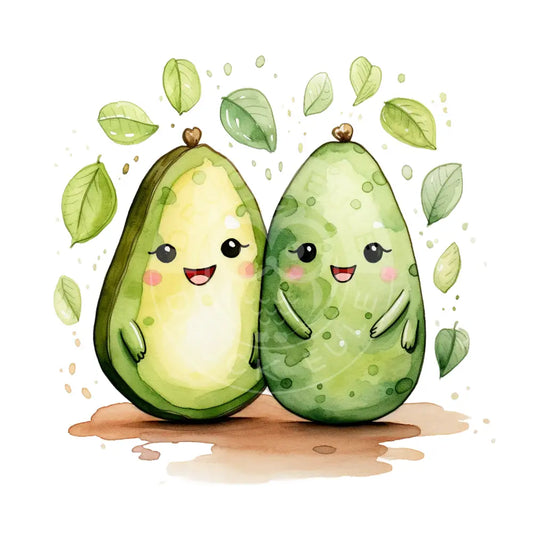 Bügelbild Kawaii Avocado 655-19