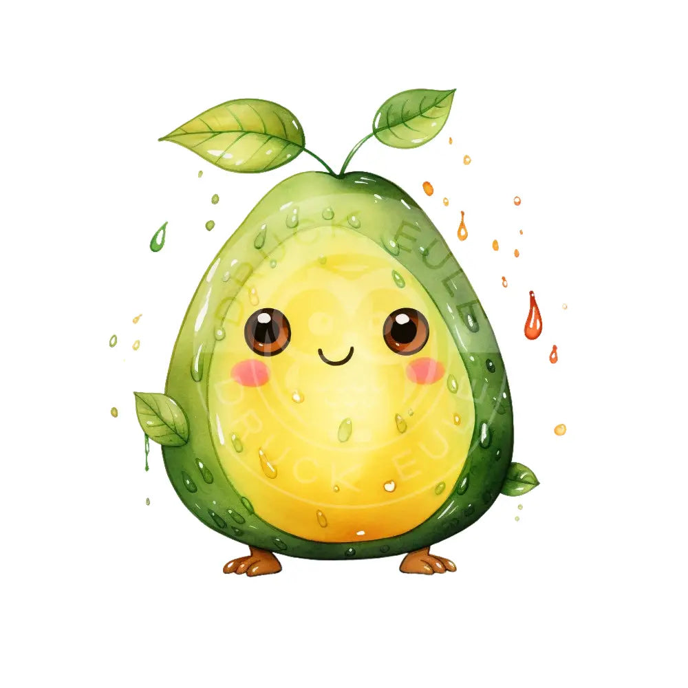 Bügelbild Kawaii Avocado 655-2