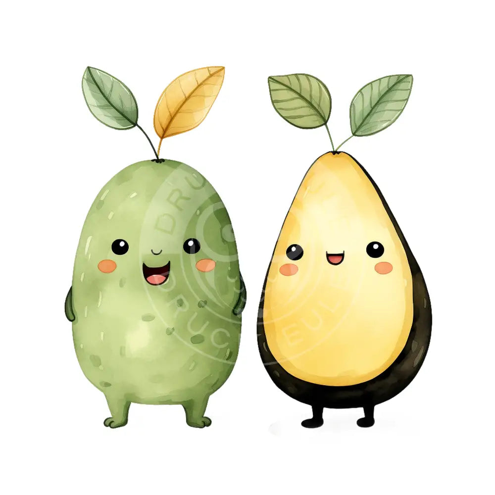 Bügelbild Kawaii Avocado 655-20