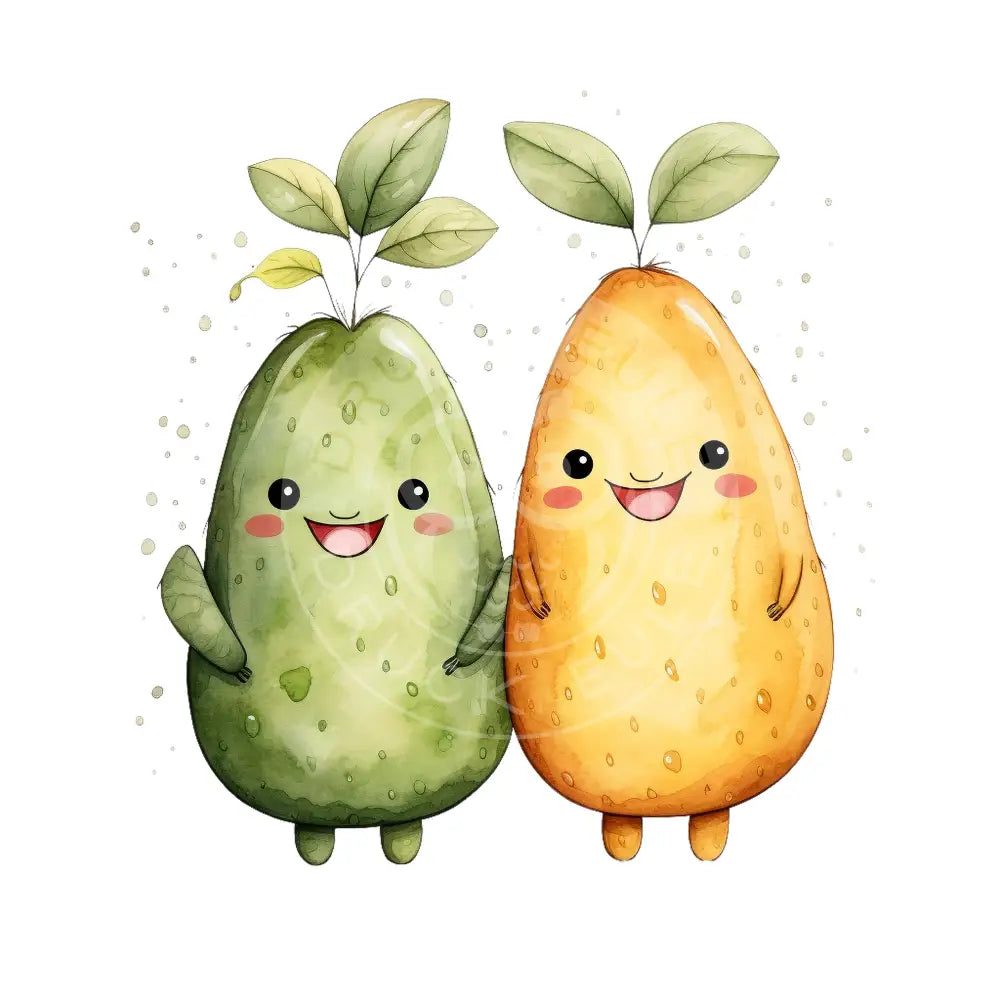 Bügelbild Kawaii Avocado 655-21