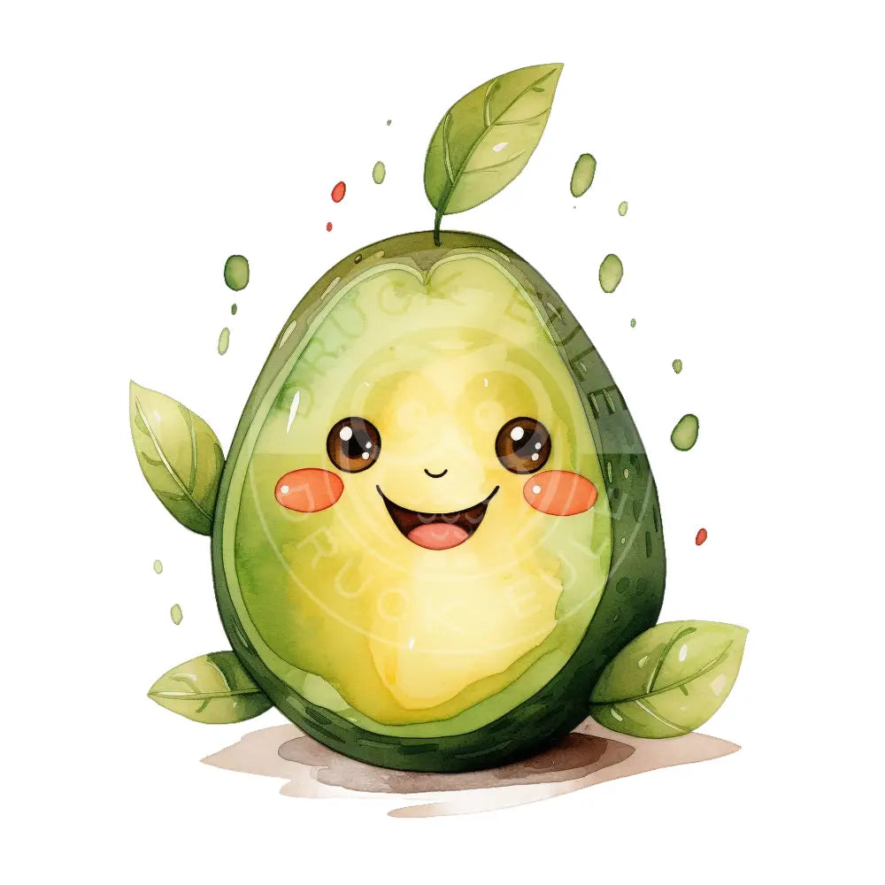 Bügelbild Kawaii Avocado 655-3