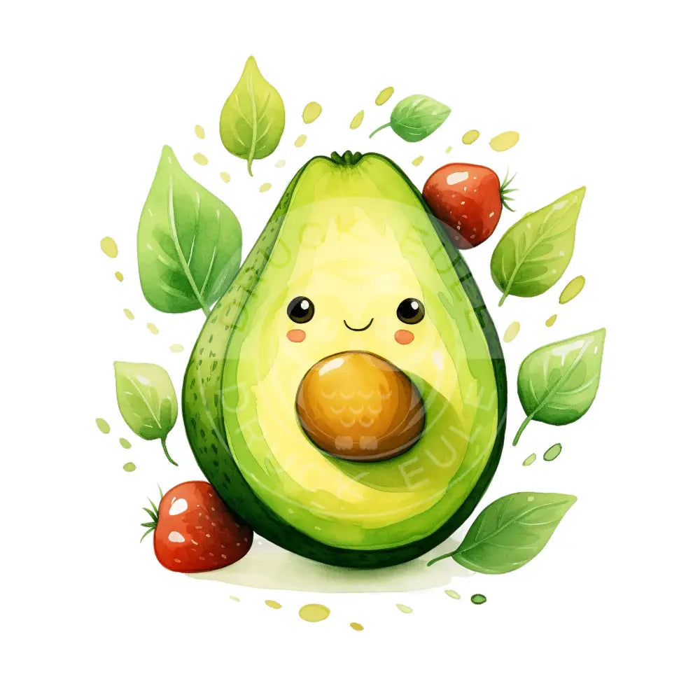 Bügelbild Kawaii Avocado 655-6